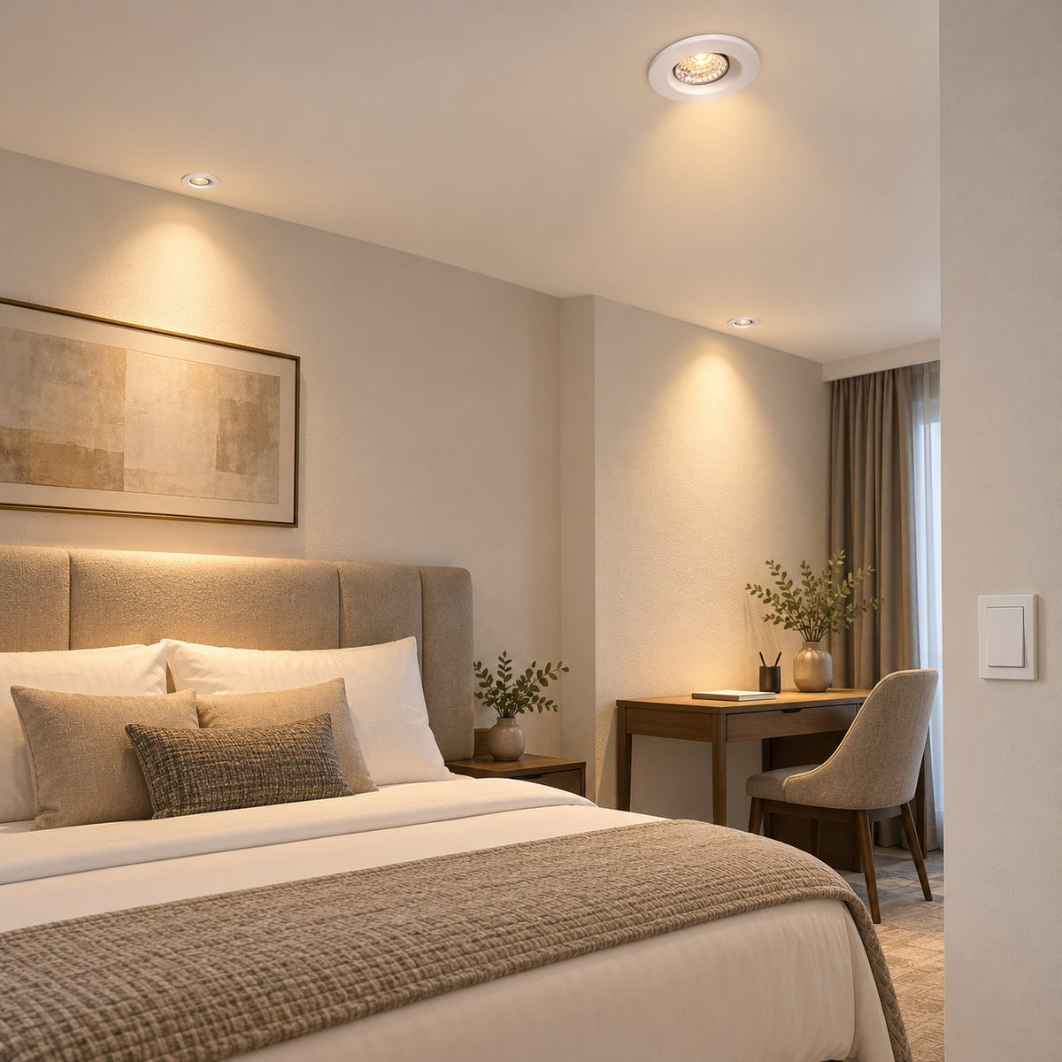 Architectural LED COB Downlights – Rhodium - 3W COB Rhodium Spot Round