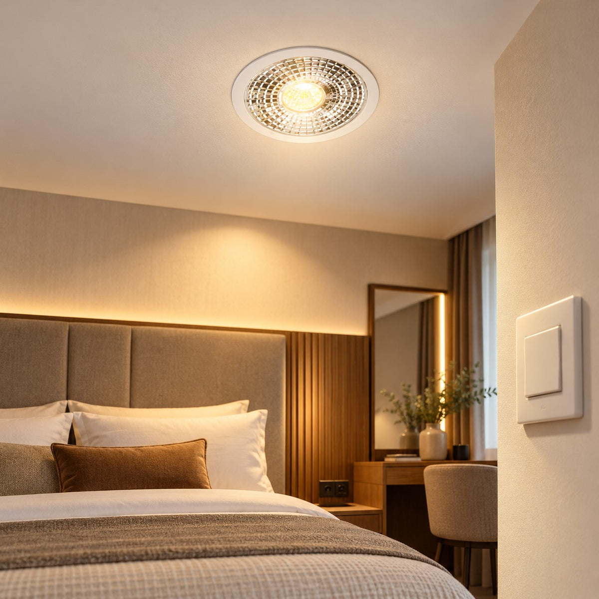 Architectural LED COB Downlights – Rhodium - 9W COB Rhodium Module Round
