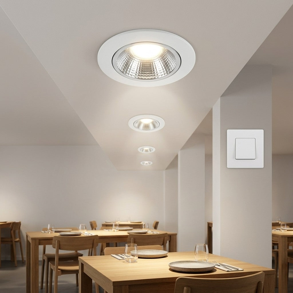 Architectural LED COB Downlights – Standard And Louvre - 5W COB Delta, 10W COB Delta