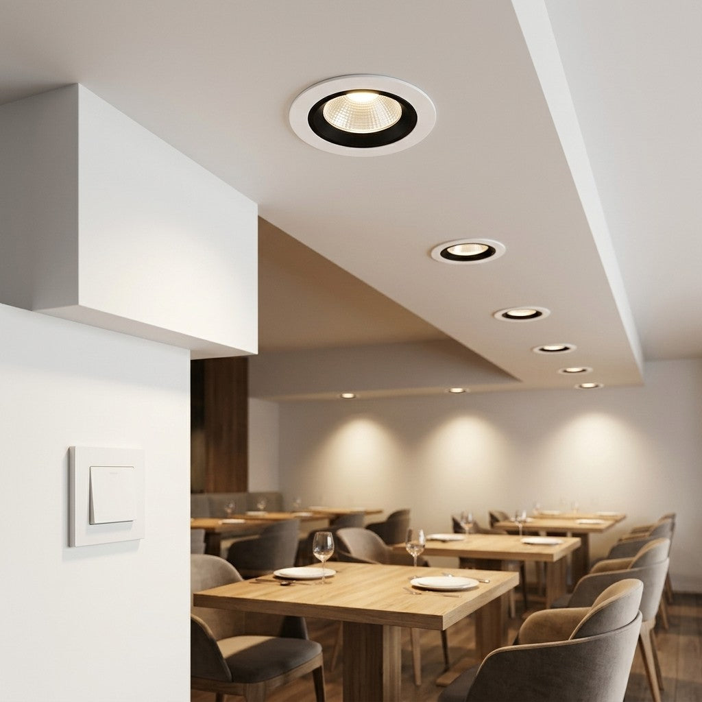 Architectural LED COB Downlights – Standard And Louvre - 5W COB Diplux Fixture, 7W COB Diplux Fixture