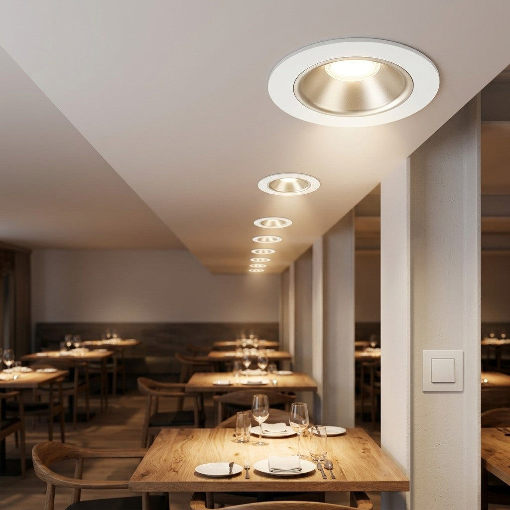 Architectural LED COB Downlights – Standard And Louvre - 15W Slim COB Round