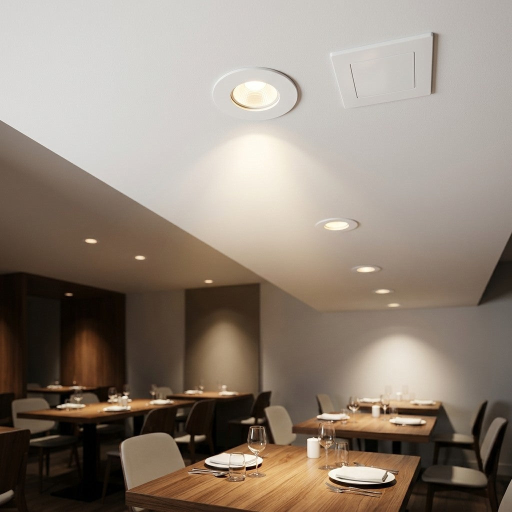 Architectural LED COB Downlights – Standard And Louvre - 3W Slim Fixed Round Downlight