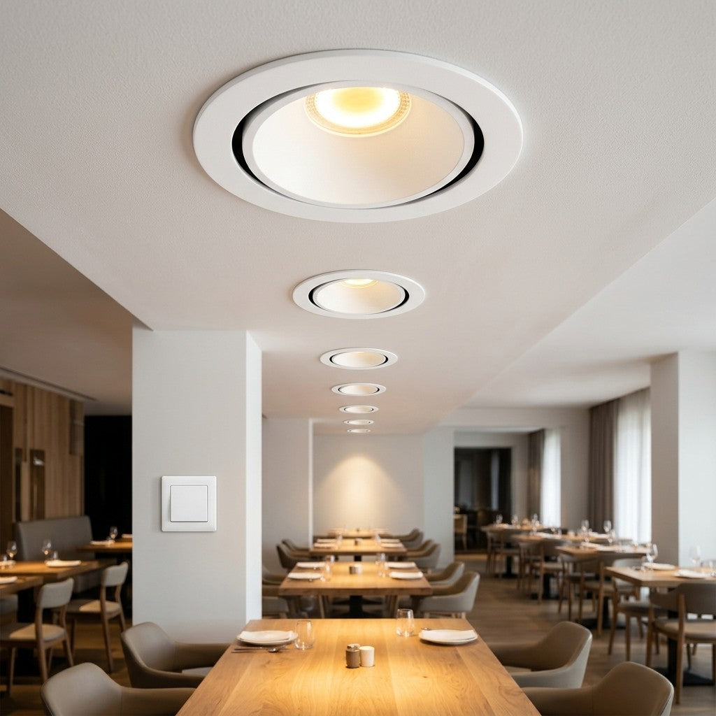 Architectural LED COB Downlights – Standard And Louvre - 30W COB Fortuno Twister Series
