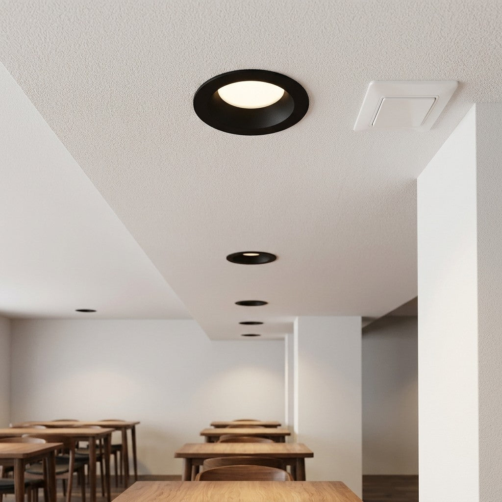 Architectural LED COB Downlights – Standard And Louvre - 8W Schon Down Light / Black, 12W Schon Down Light / Black, 20W Schon Down Light / Black