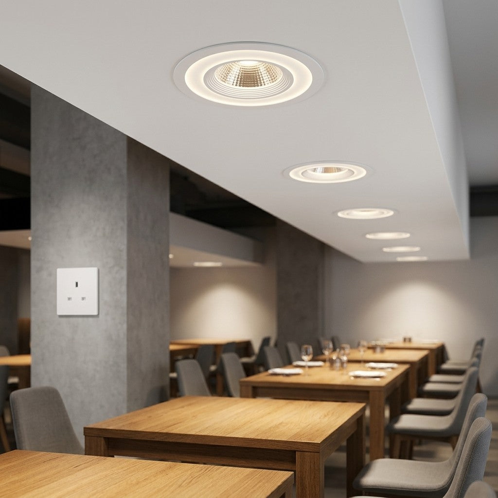 Architectural LED COB Downlights – Standard And Louvre - 6+6+3W Groove 3 Step COB Down Light, 12+12+4W Groove 3 Step COB Down Light