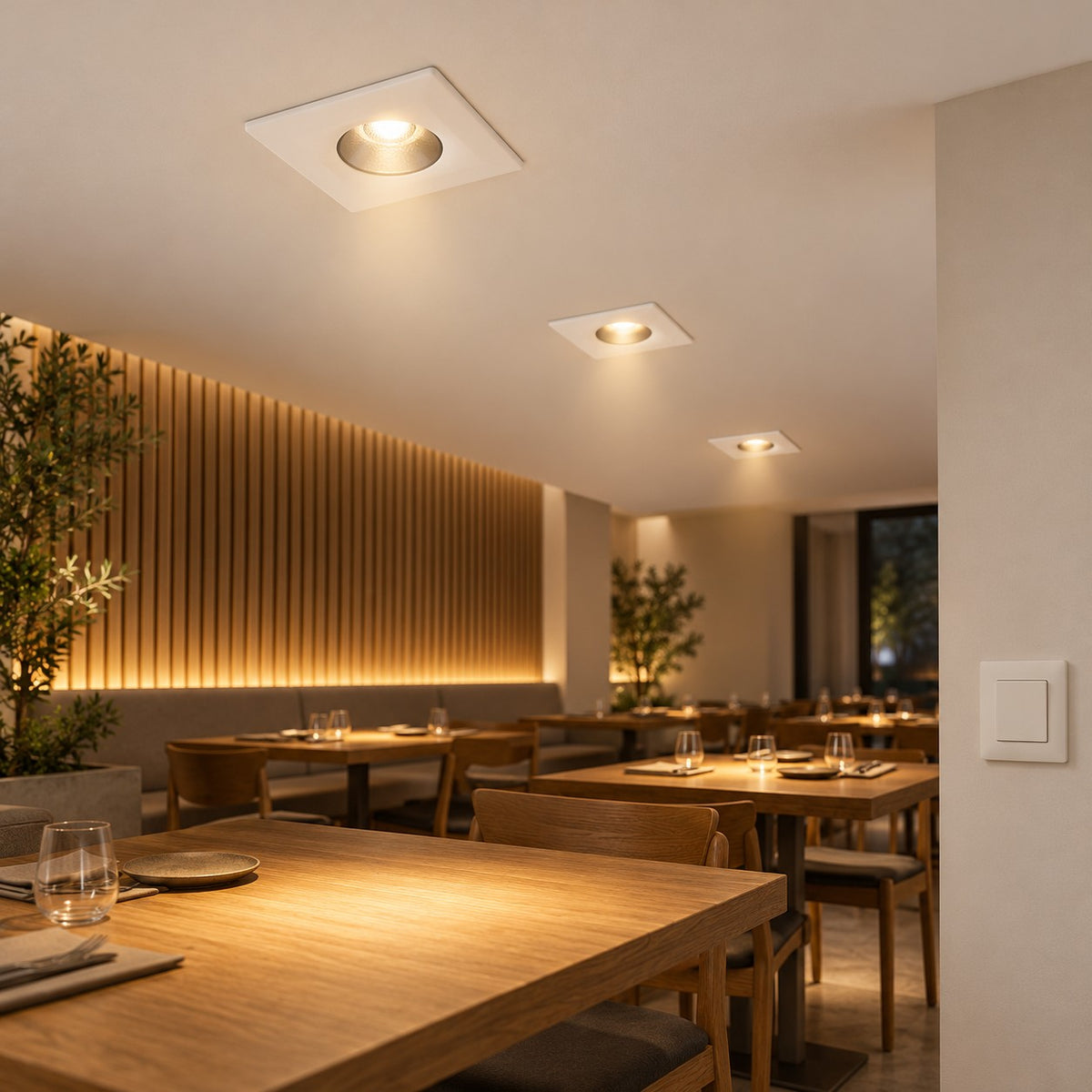 Architectural LED COB Downlights – Standard And Louvre - 3W Mini Square Spot