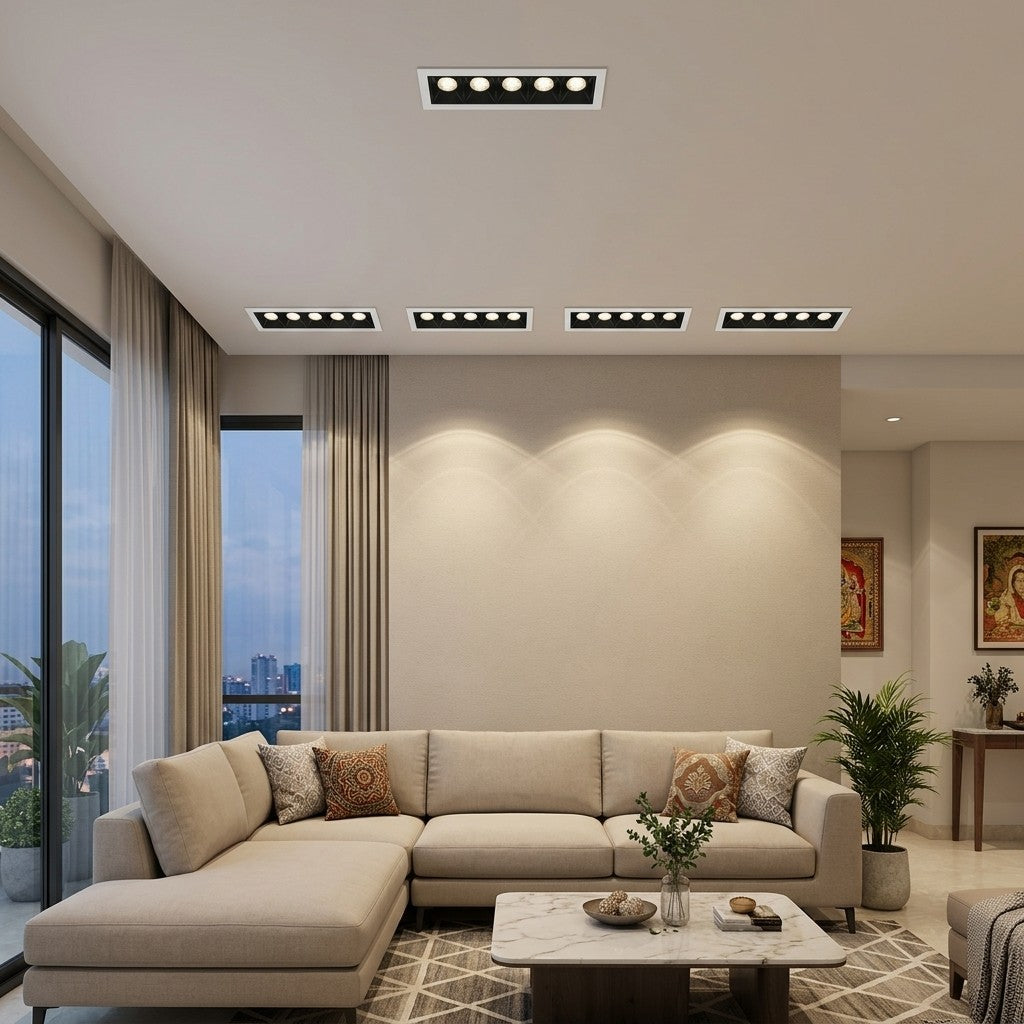Architectural LED COB Downlights – Standard And Louvre - 5x2W COB Louvre Series
