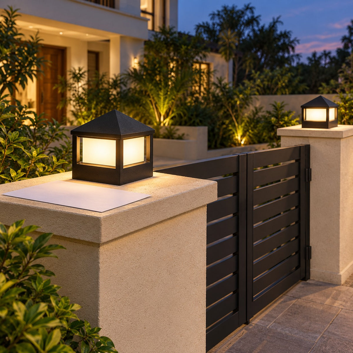 Gate And Pillar-Top LED Lights - 10W Penta Gate Light, 20W Penta Gate Light