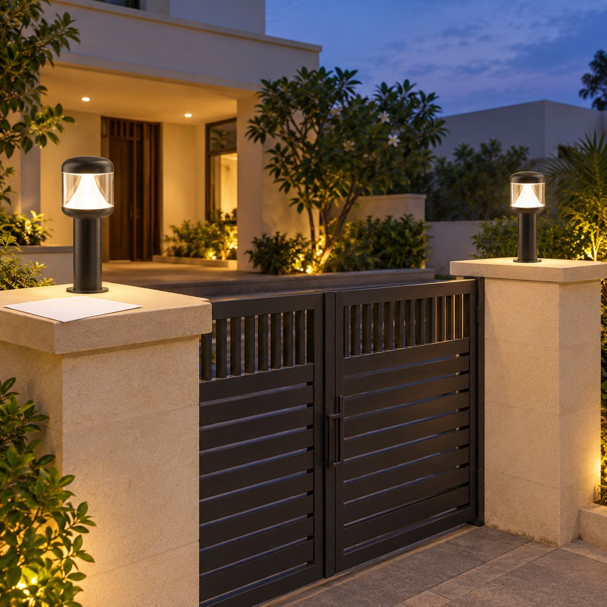 Gate And Pillar-Top LED Lights - 12W Sprout Outdoor Gate Light