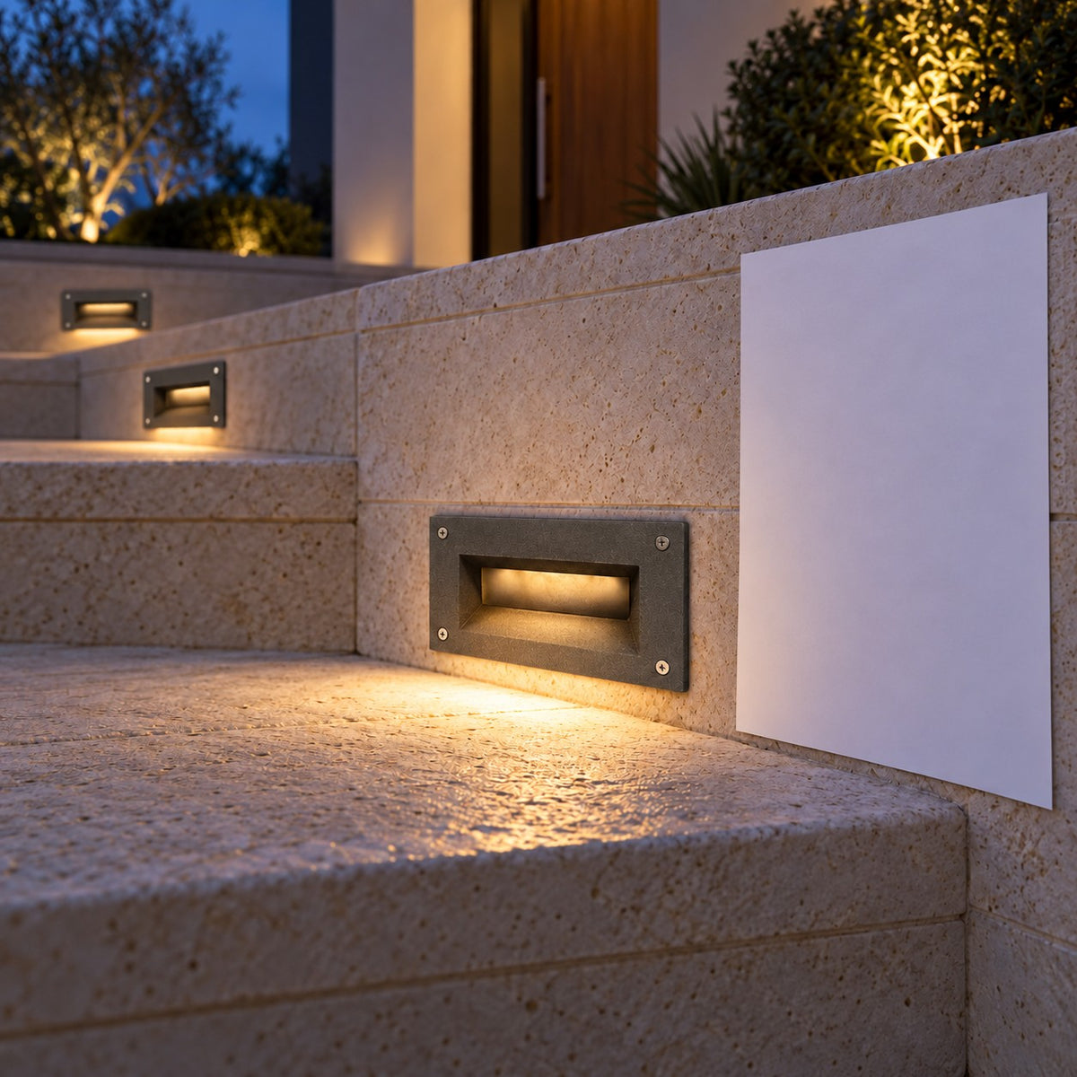 Outdoor LED Step And Brick Lights - 3W Blaze Wall Concealed