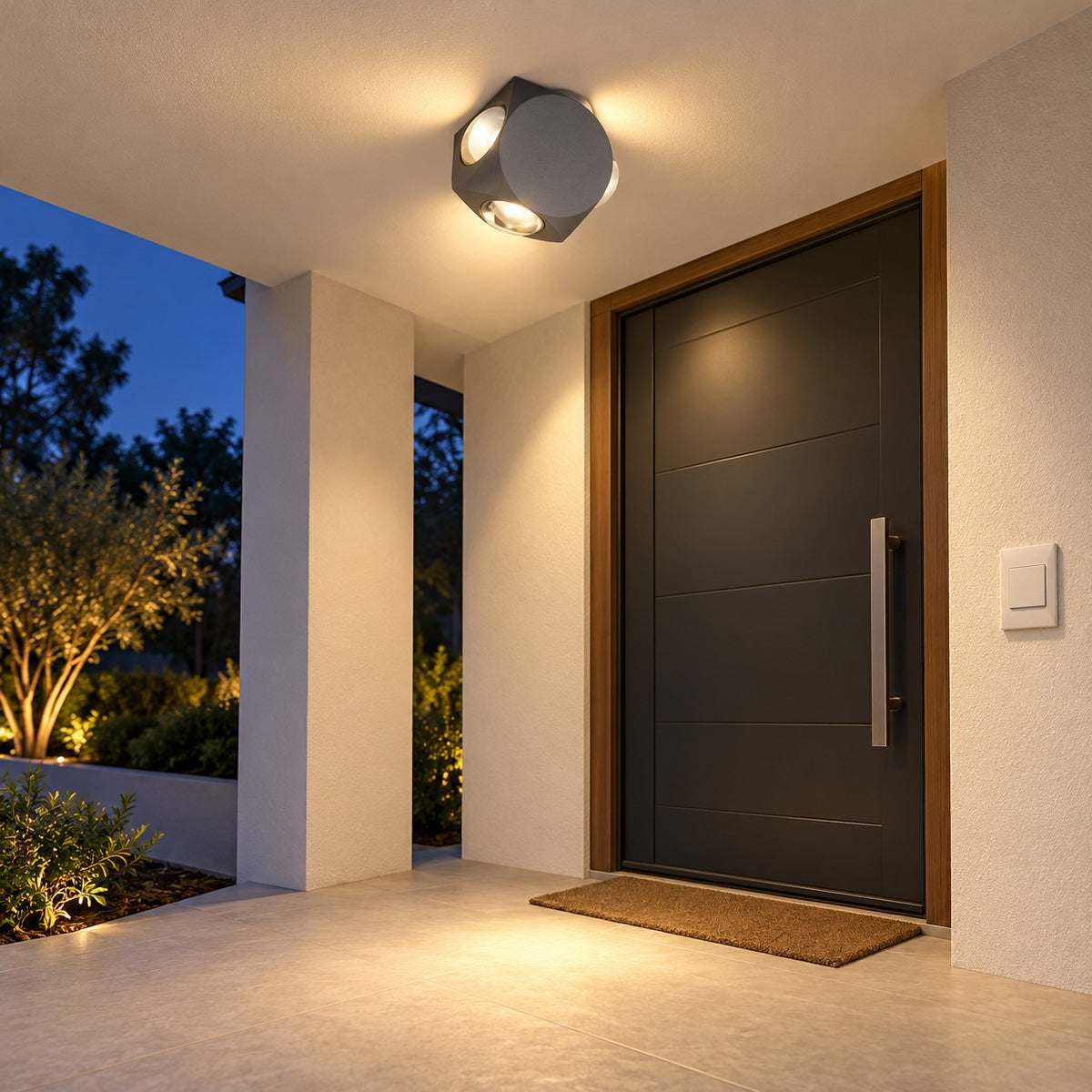 Outdoor Surface LED Downlights And Spots - 4x1W Mini Sleek Spot