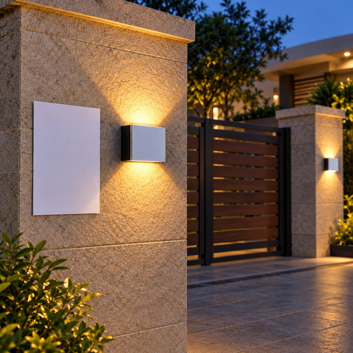 Up-Down And Pillar LED Wall Lights - 4W Cubo All Light Up & Down