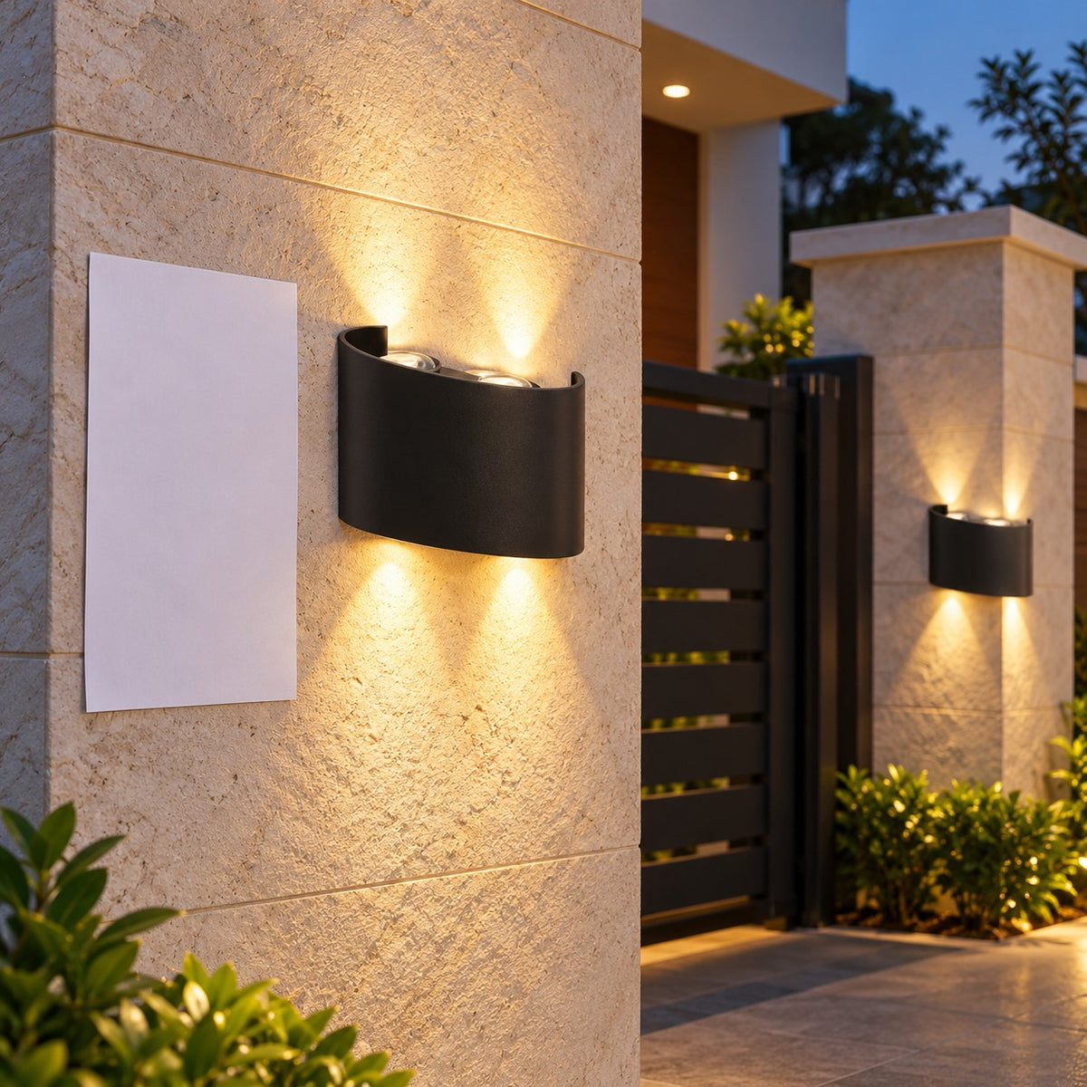 Up-Down And Pillar LED Wall Lights - 4x1W Eco Up Down Light