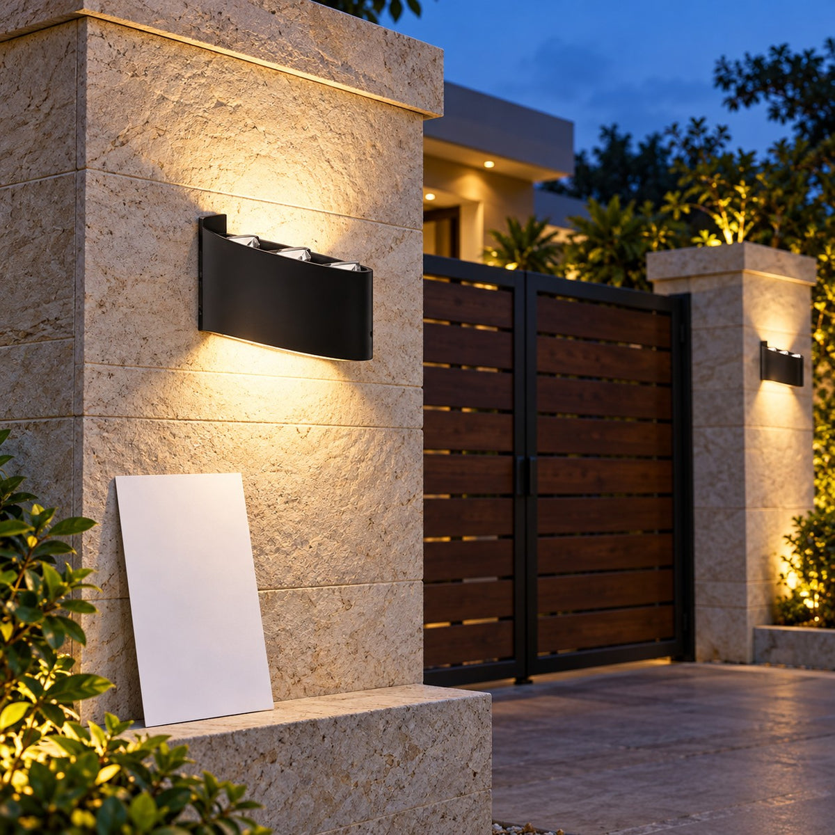 Up-Down And Pillar LED Wall Lights - 6x1W Eco Up Down Light