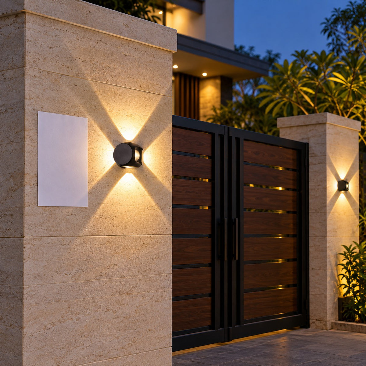 Up-Down And Pillar LED Wall Lights - 4W Eco 4Way Light