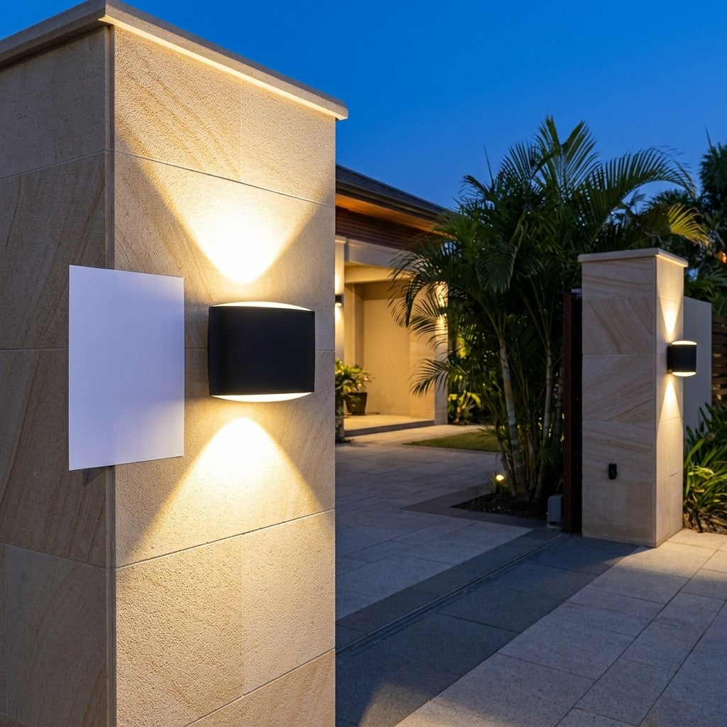 Up-Down And Pillar LED Wall Lights - 2x4W Cylinder Wall Up & Down