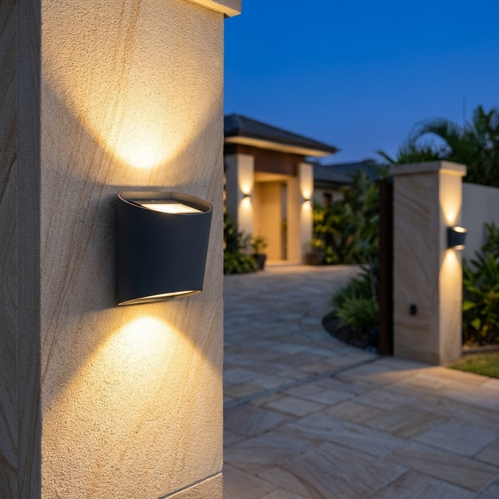 Up-Down And Pillar LED Wall Lights - 2x3W Hf Cylinder Wall Up & Down
