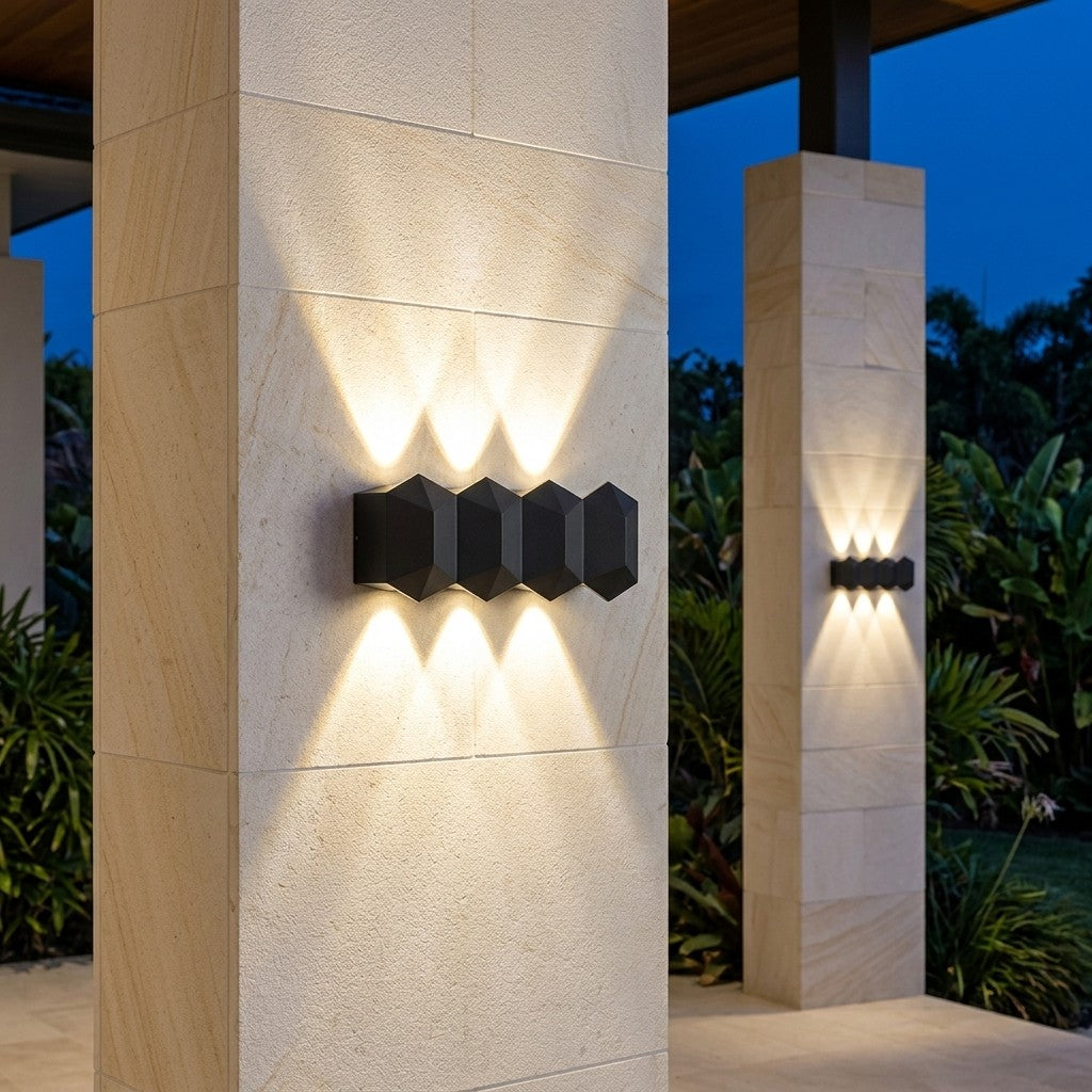 Up-Down And Pillar LED Wall Lights - 4x2W Updown Beam Wall Light