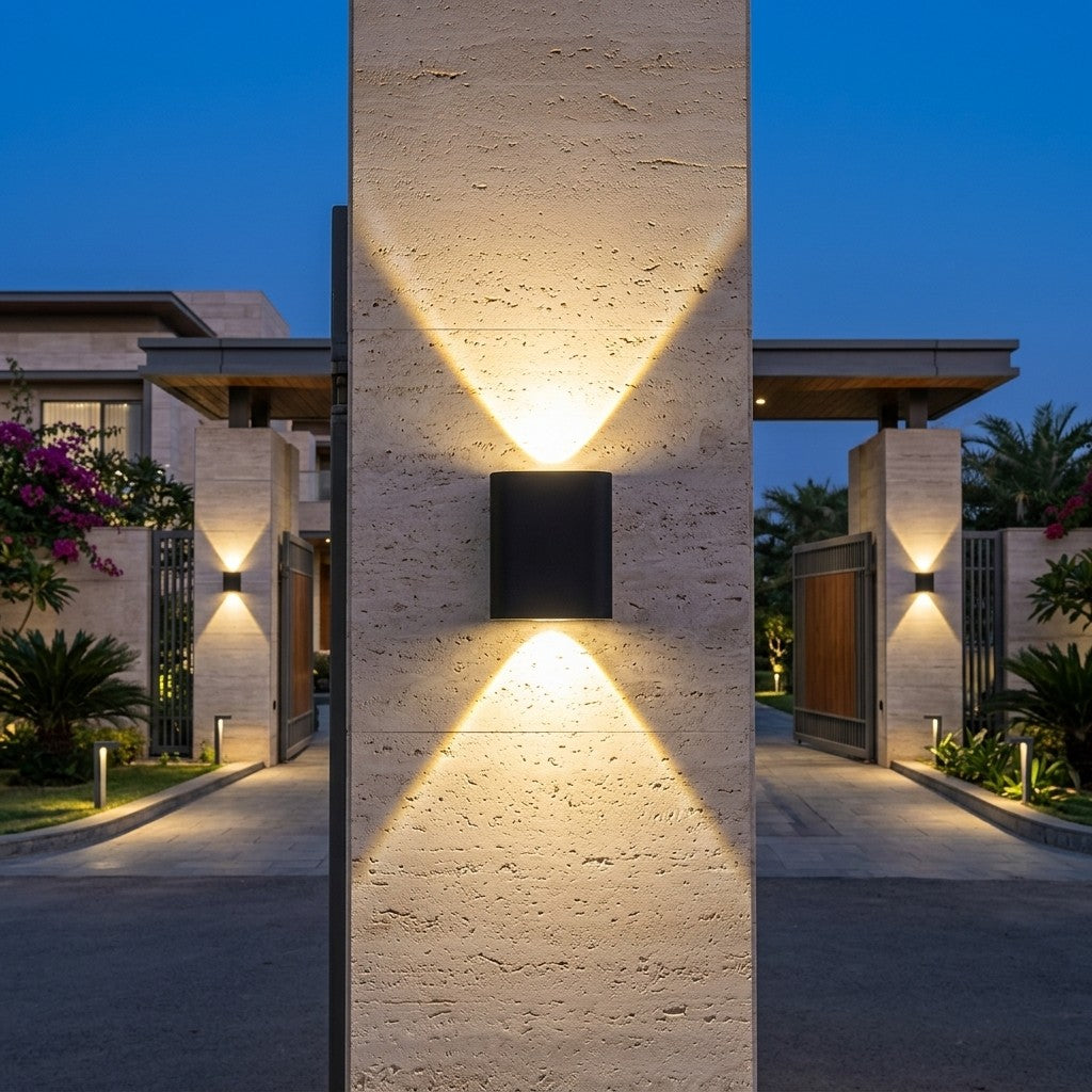 Up-Down And Pillar LED Wall Lights - 2x1W Updown Beam Wall Light