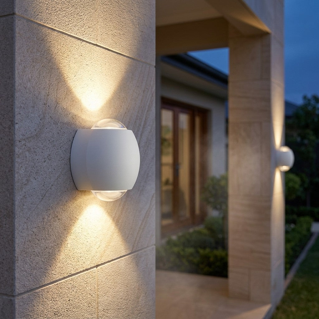 Up-Down And Pillar LED Wall Lights - 2x1W Micro 2Way Wall Light