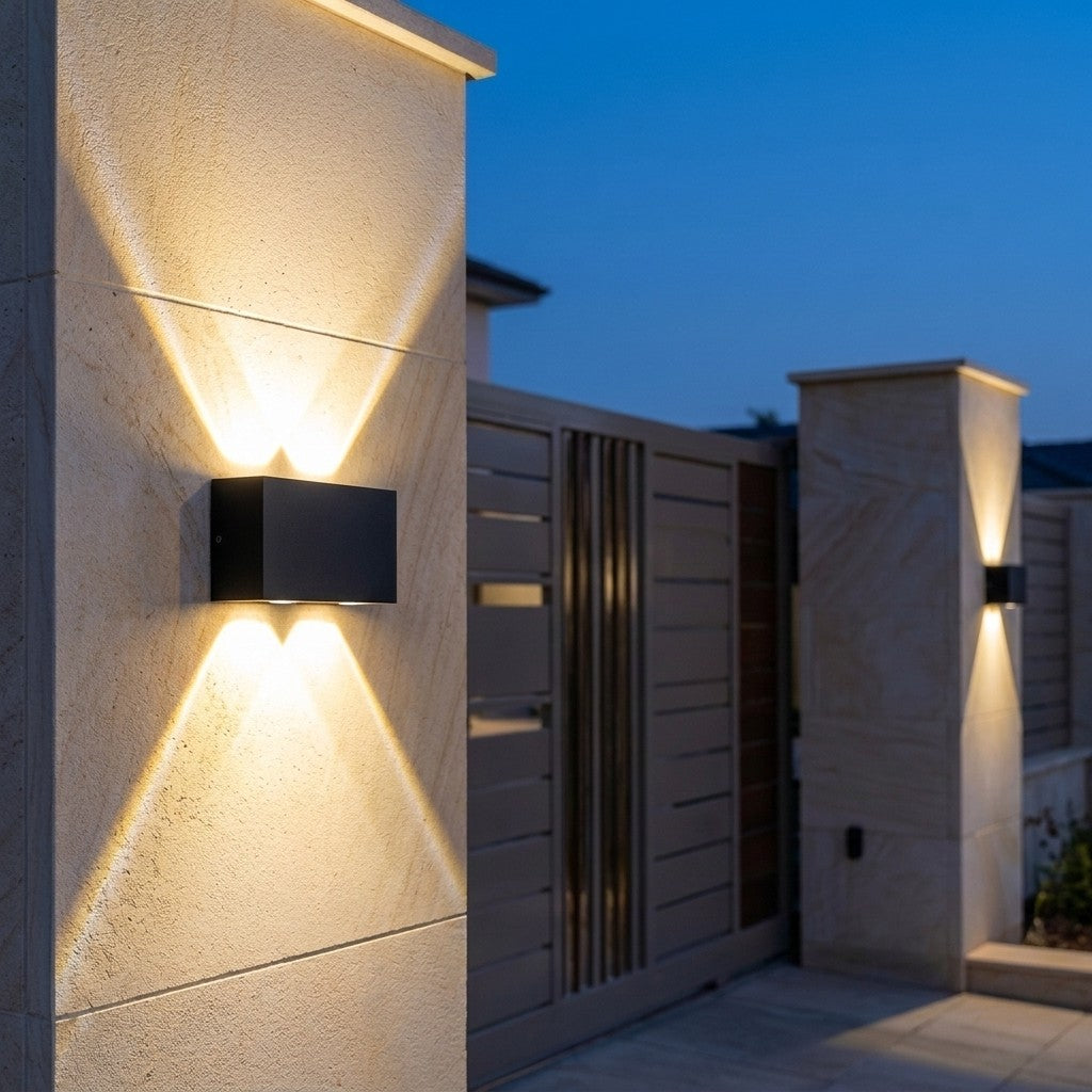 Up-Down And Pillar LED Wall Lights - 4x1W Updown Beam Wall Light