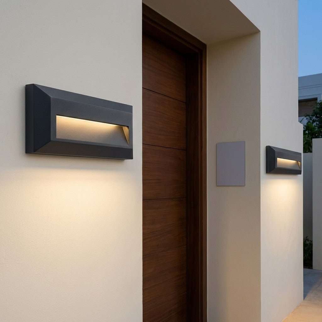 Decorative Outdoor LED Wall Lights – Range 1 - 5W Eco Semi Slim Wall Fixture