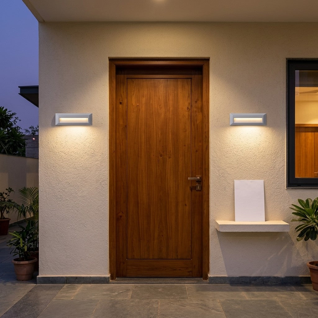 Decorative Outdoor LED Wall Lights – Range 1 - 3W Slim Semi Wall Fixture