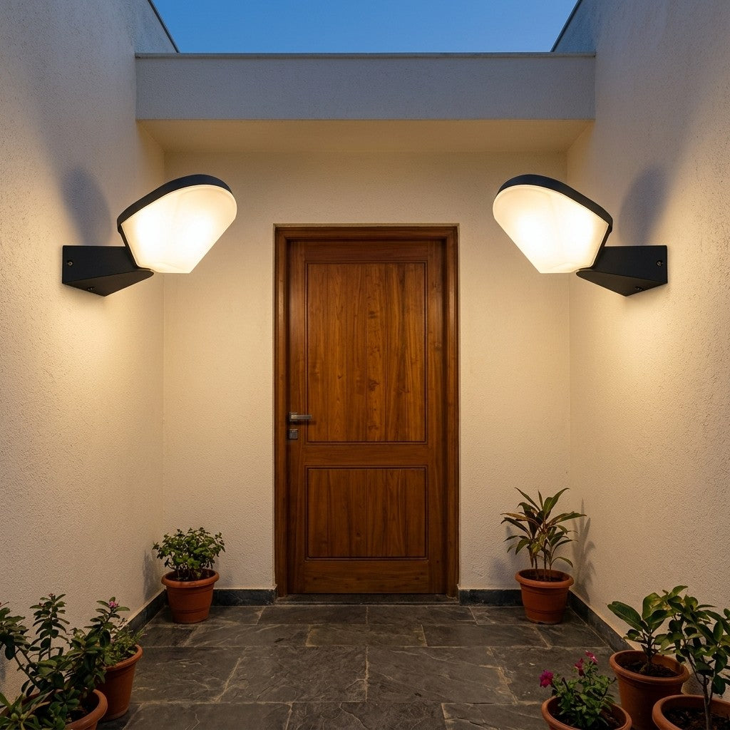 Decorative Outdoor LED Wall Lights – Range 1 - 6W Ovlong Wall Lamp