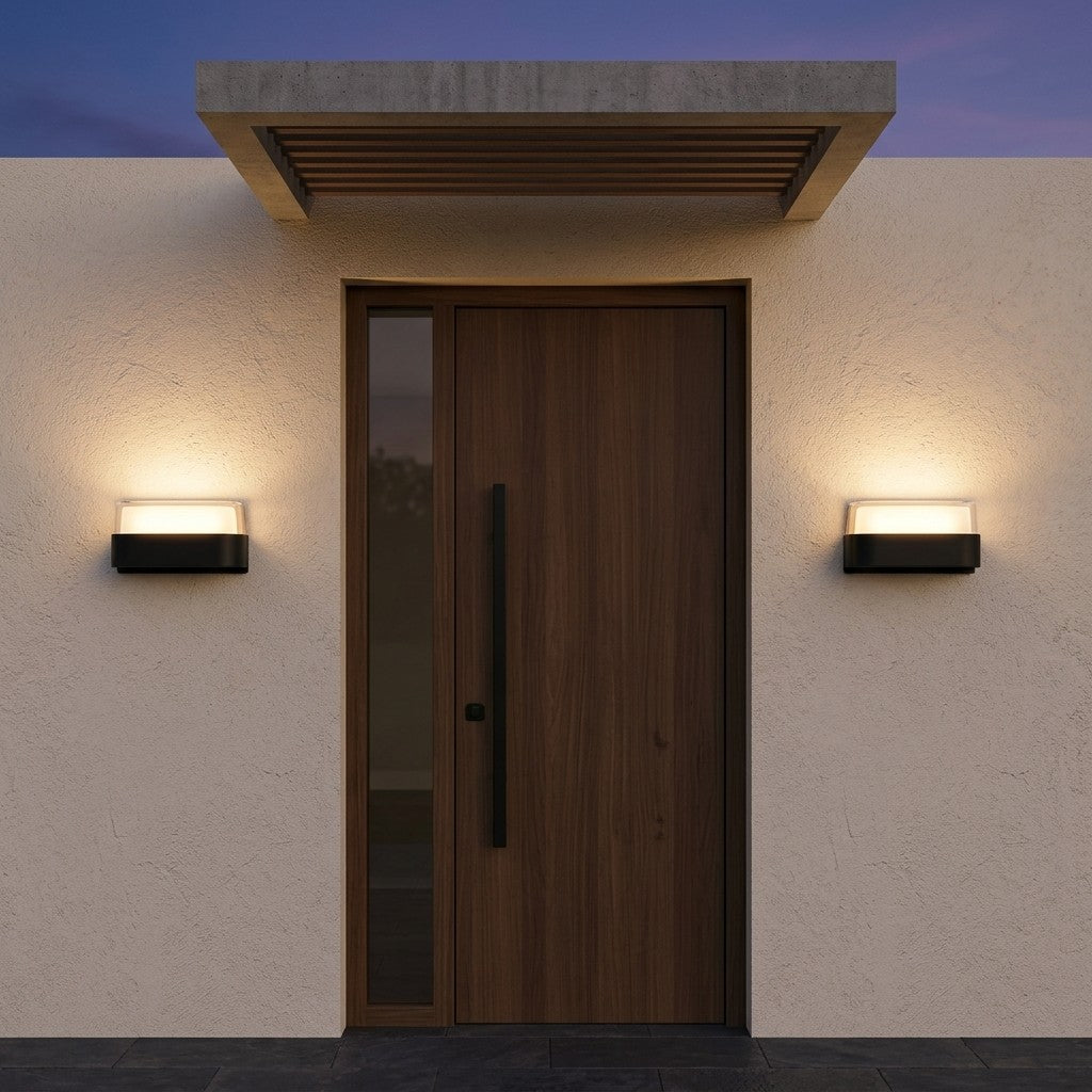 Decorative Outdoor LED Wall Lights – Range 1 - 7W Flexi Glass Wall Light