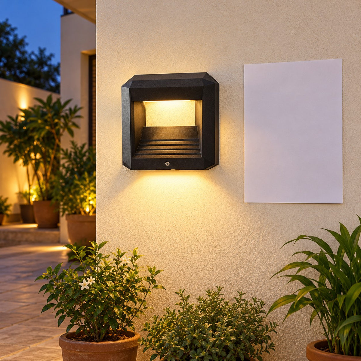 Decorative Outdoor LED Wall Lights – Range 2 - 13W Quad Wall Light With Osram Chip