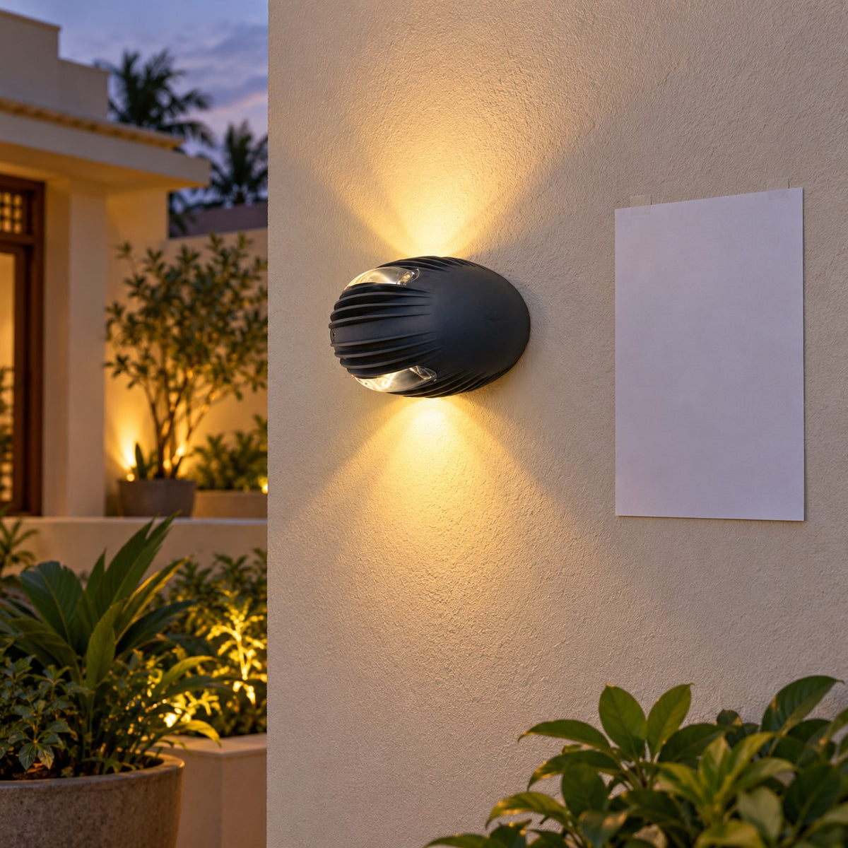 Decorative Outdoor LED Wall Lights – Range 2 - 4x3W Outdoor Streakz Wall Light