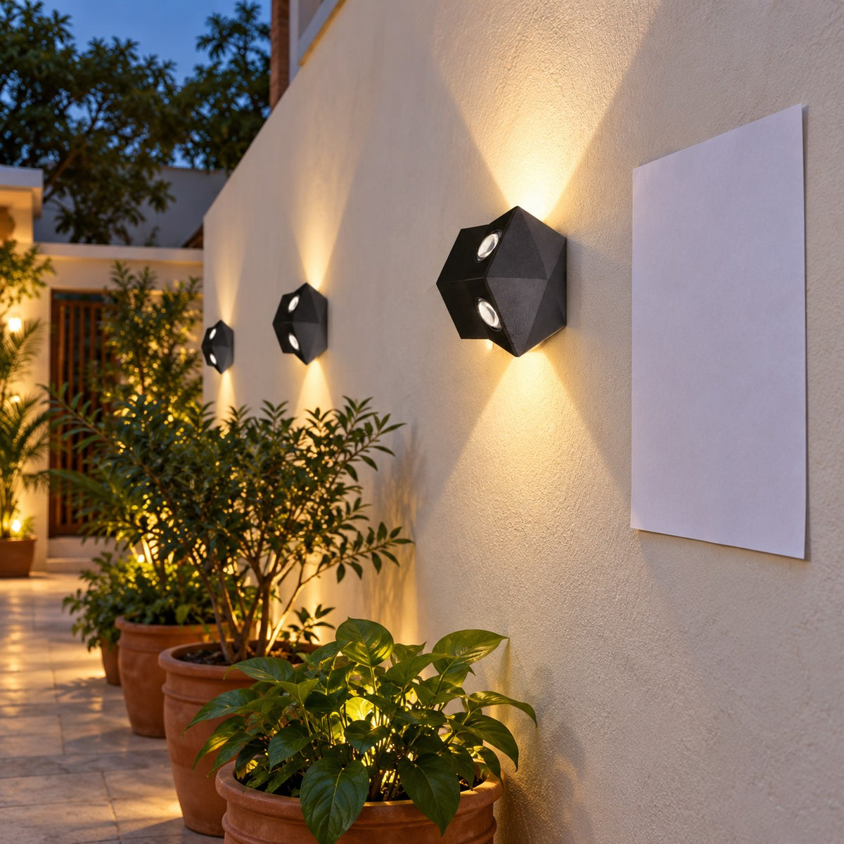 Decorative Outdoor LED Wall Lights – Range 2 - 5W Penta Light