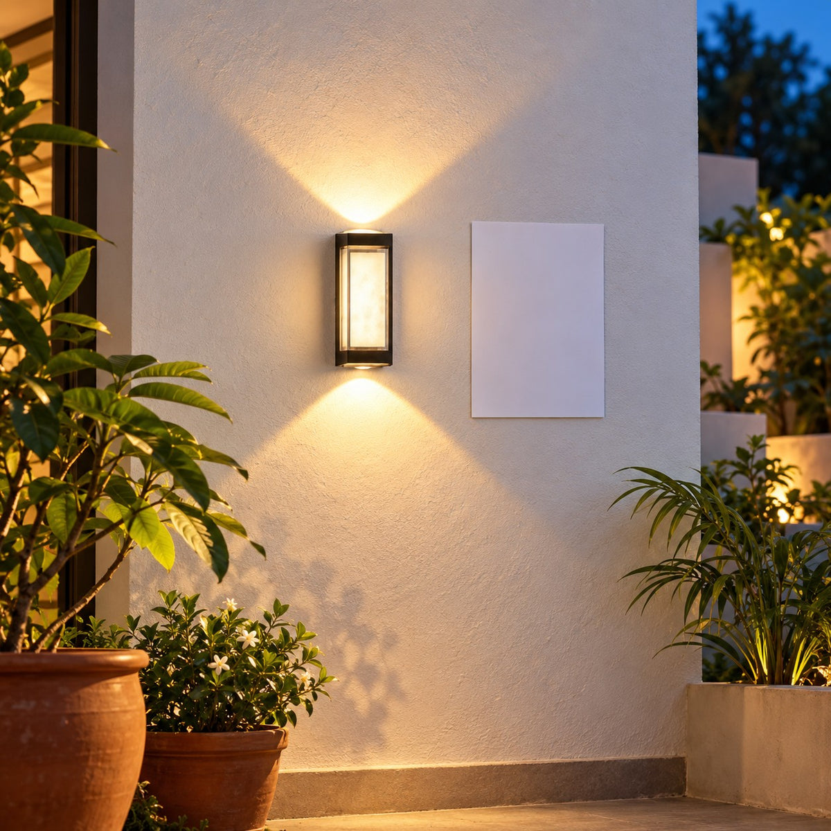Decorative Outdoor LED Wall Lights – Range 2 - 4W Mini Glass Wall Light