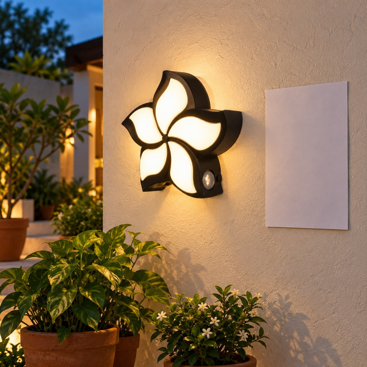 Decorative Outdoor LED Wall Lights – Range 2 - 10W Flora Wall Light