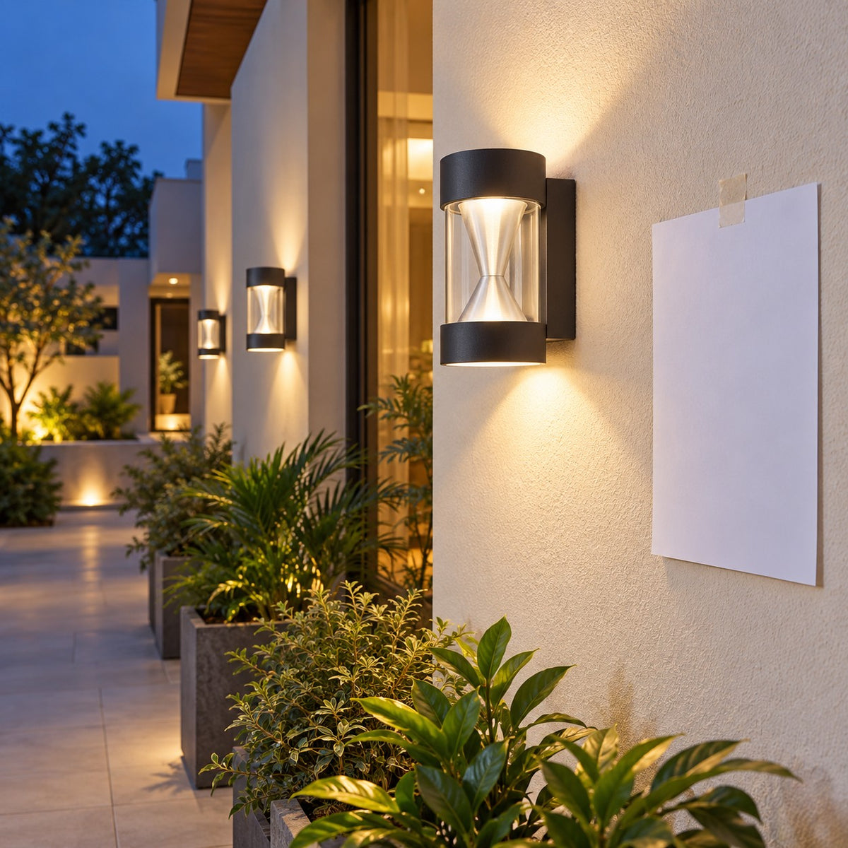 Decorative Outdoor LED Wall Lights – Range 2 - 12W Sprout Outdoor Wall Light