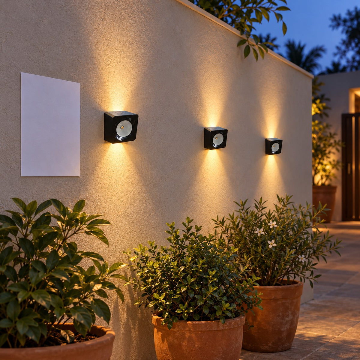 Decorative Outdoor LED Wall Lights – Range 2 - 2x3W Pattern Mvbl Outdoor Wall Light