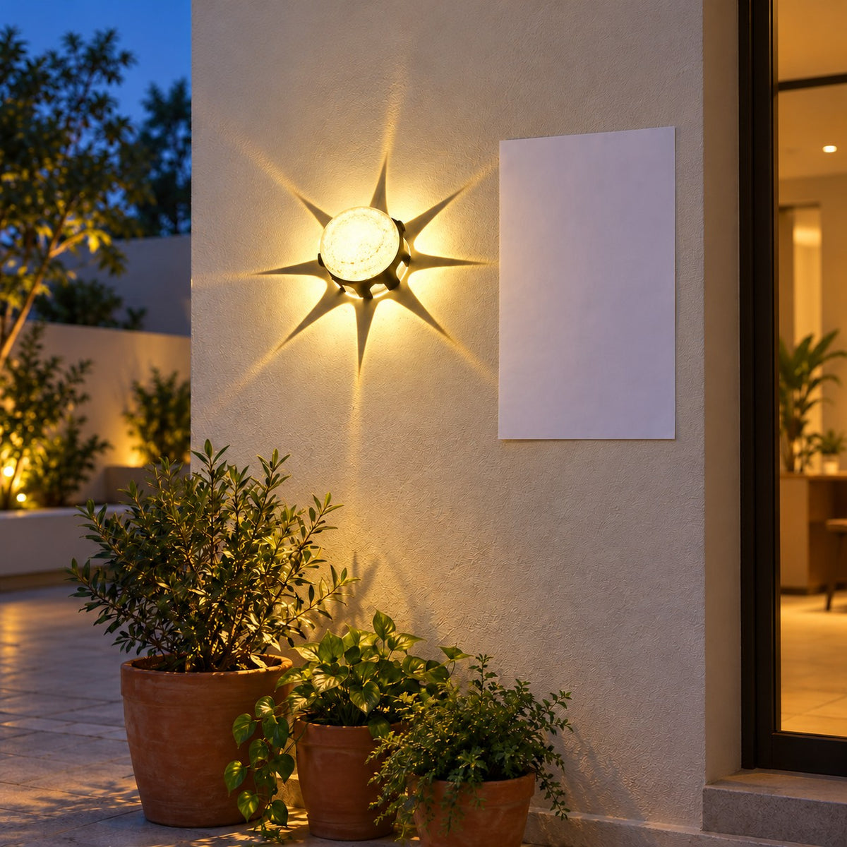 Decorative Outdoor LED Wall Lights – Range 2 - 6+8W Spark Wall Light