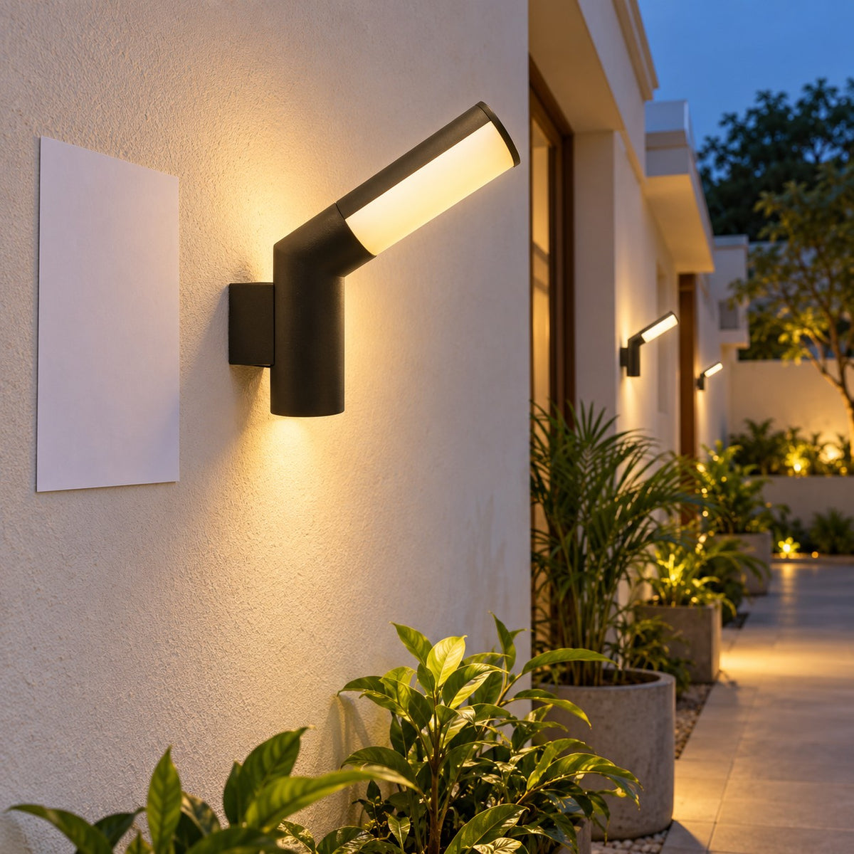 Decorative Outdoor LED Wall Lights – Range 2 - 6W Angular Wall Fixture