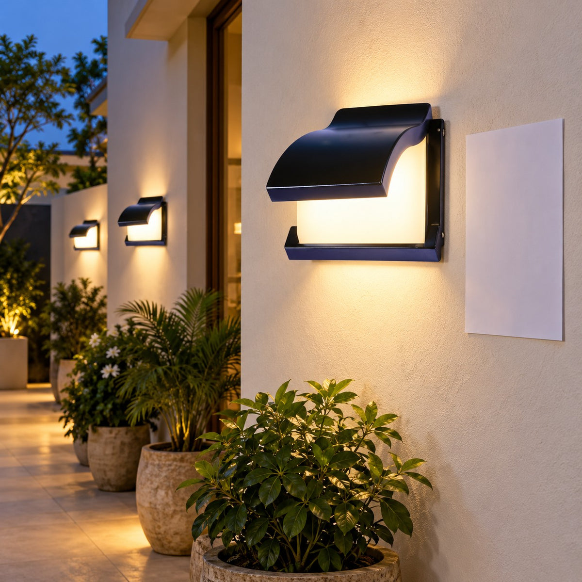 Decorative Outdoor LED Wall Lights – Range 2 - 2x18W Willow Outdoor Wall Fixture
