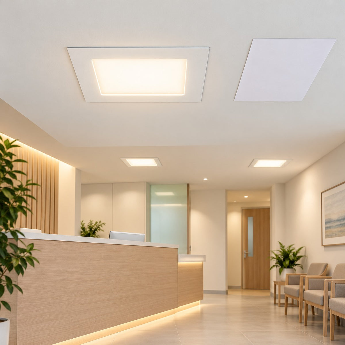 Slim And Surface LED Panel Lights – Recessed - 18W Dimmable And Color Changing To
