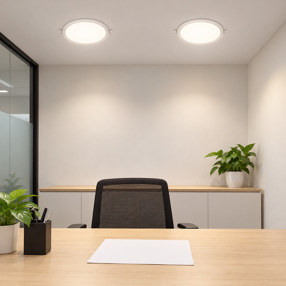 Slim And Backlit Recessed LED Panel Lights - 6W Janus Panel Round, 10W Janus Panel Round, 15W Janus Panel Round, 20W Janus Panel Round