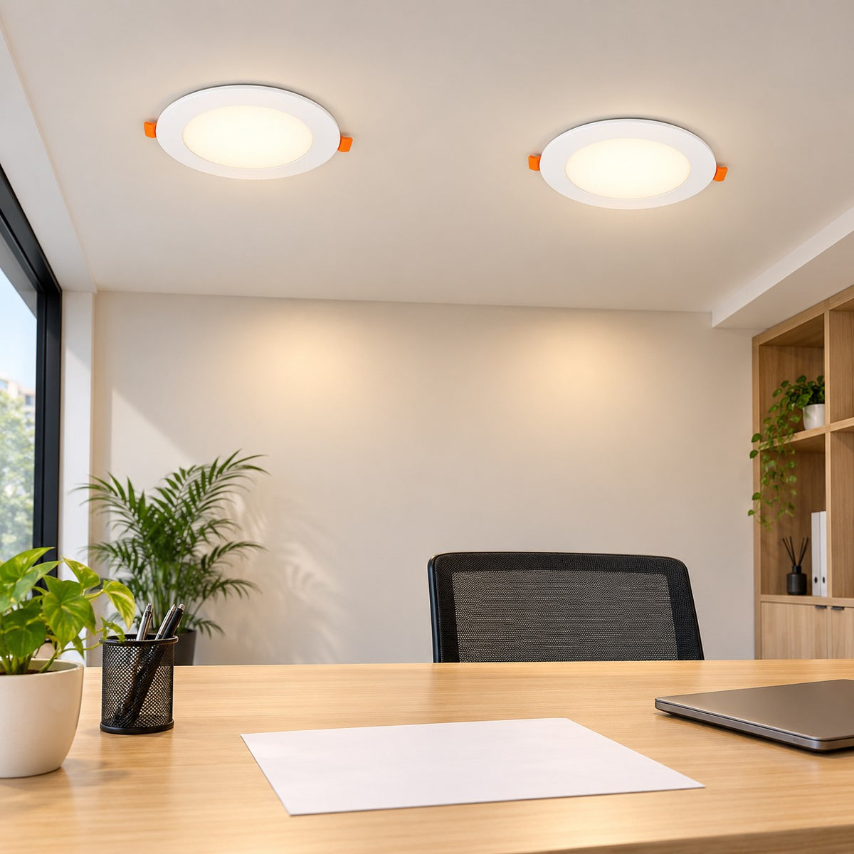 Slim And Backlit Recessed LED Panel Lights - 3W Plexi Plastic Panel Round, 5W Plexi Plastic Panel Round, 12W Plexi Plastic Panel Round, 18W Plexi Plastic Panel Round