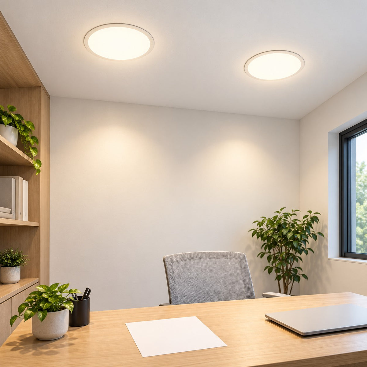 Slim And Backlit Recessed LED Panel Lights - 36W Big Bezel Less Big Panel With Switch