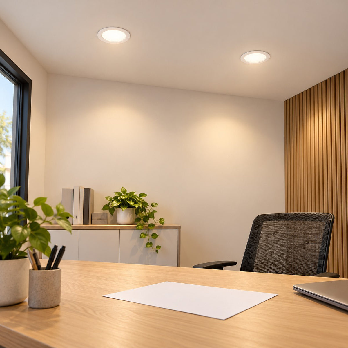 Slim And Backlit Recessed LED Panel Lights - 3W E-Class Eco Panel Round