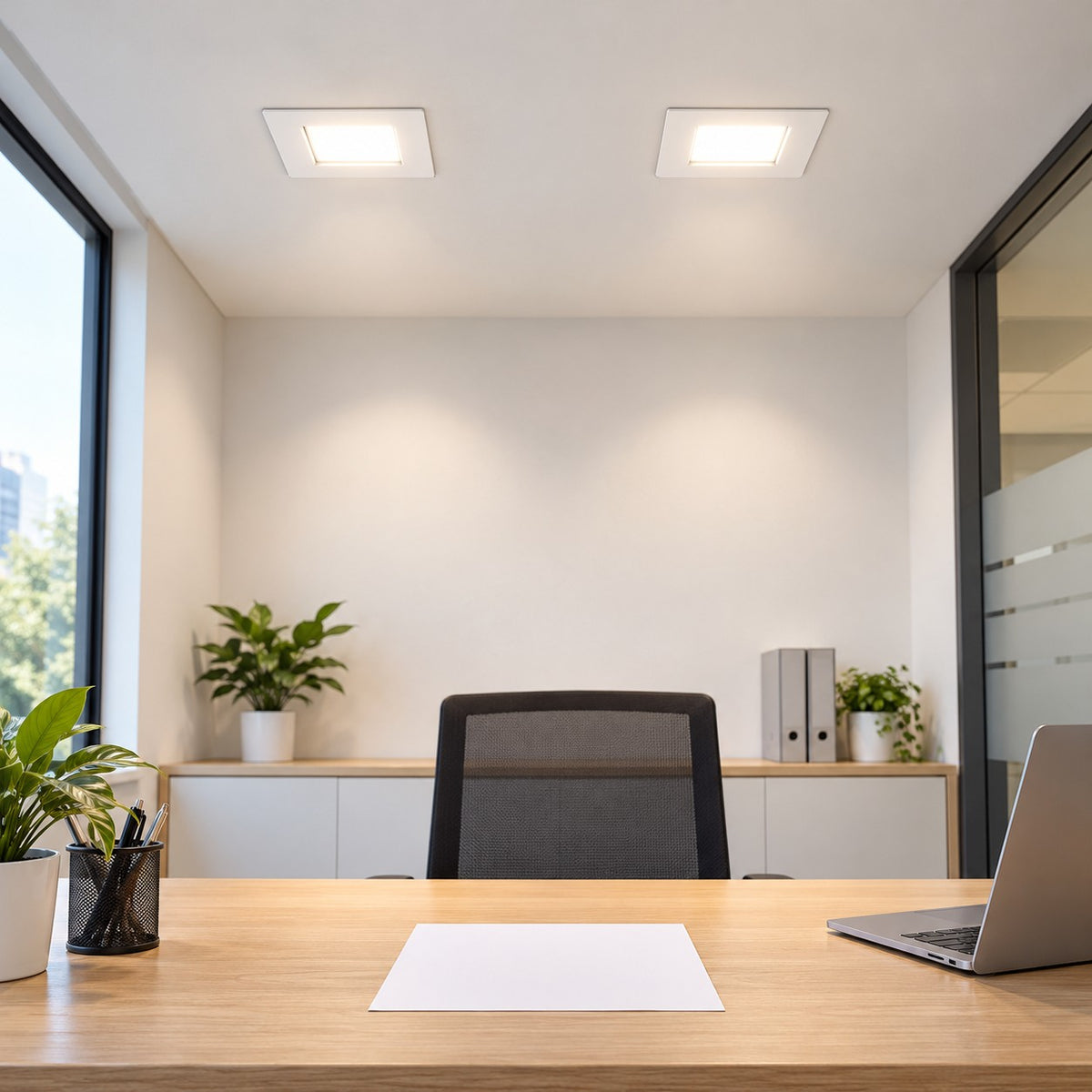 Slim And Backlit Recessed LED Panel Lights - 3W E-Class Eco Panel Square, 12W E-Class Eco Panel Square