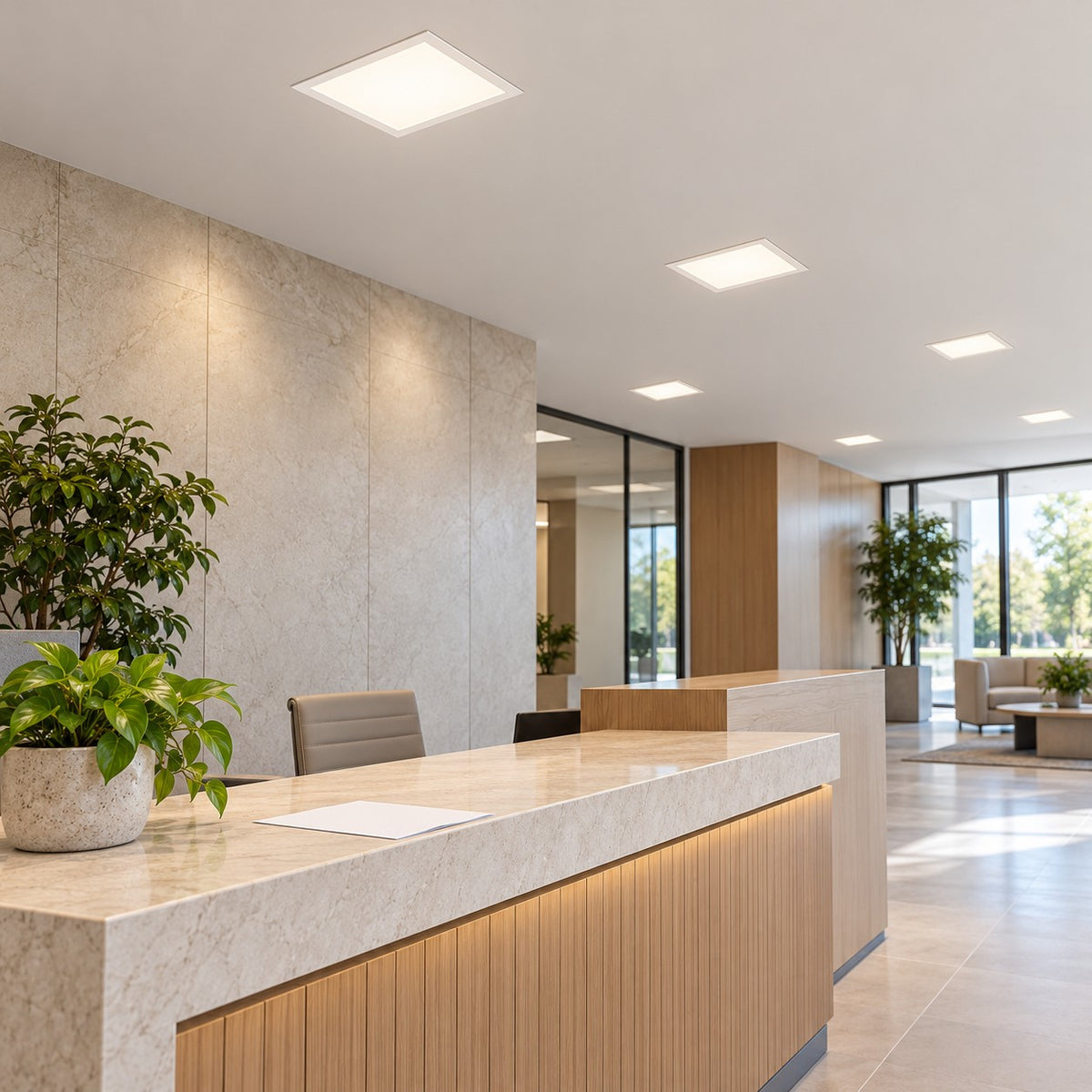 Slim And Surface LED Panel / Slim And Backlit Square And Other Shapes - 8W Trim Panel Square, 15W Trim Panel Square, 20W Trim Panel Square, 26W Trim Panel Square