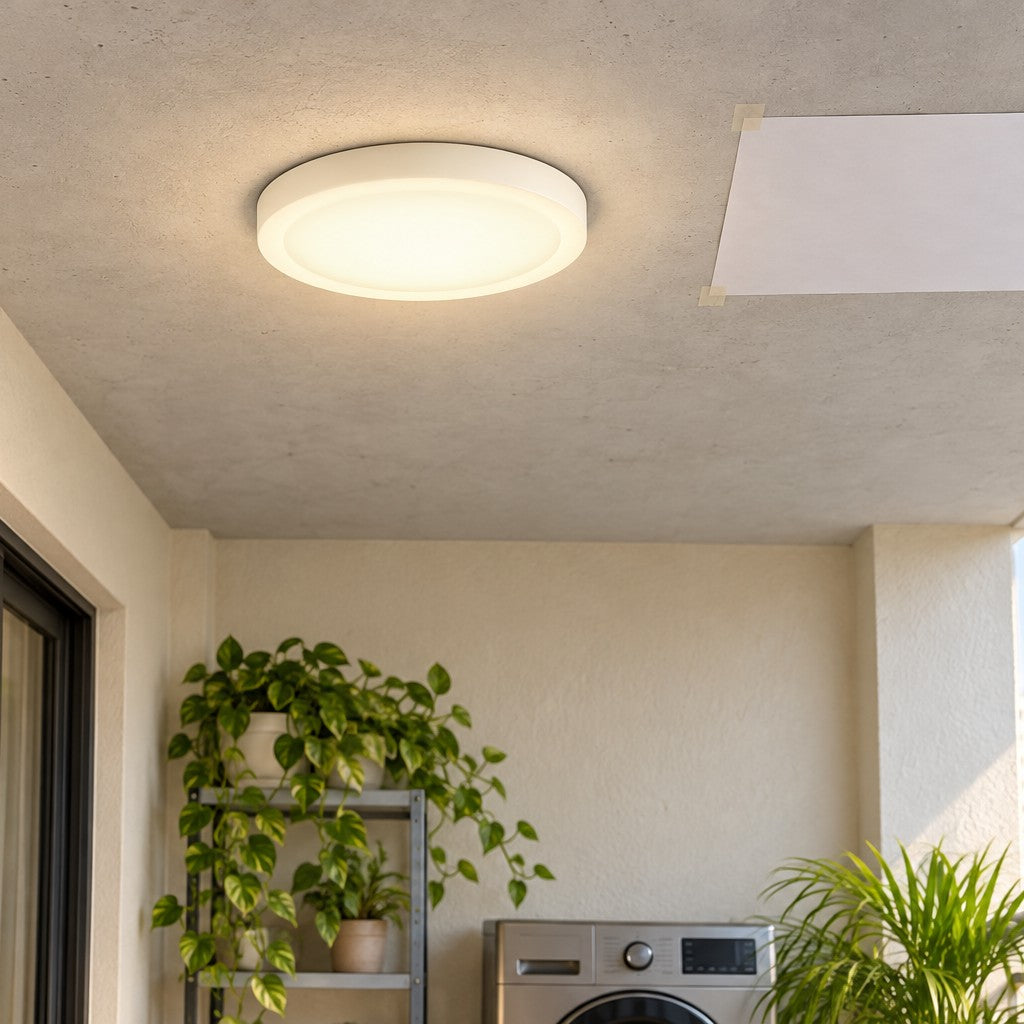 Slim And Surface LED Panel Lights – Surface - 18W E-Class Surface Panel Round, 12W E-Class Surface Panel Round