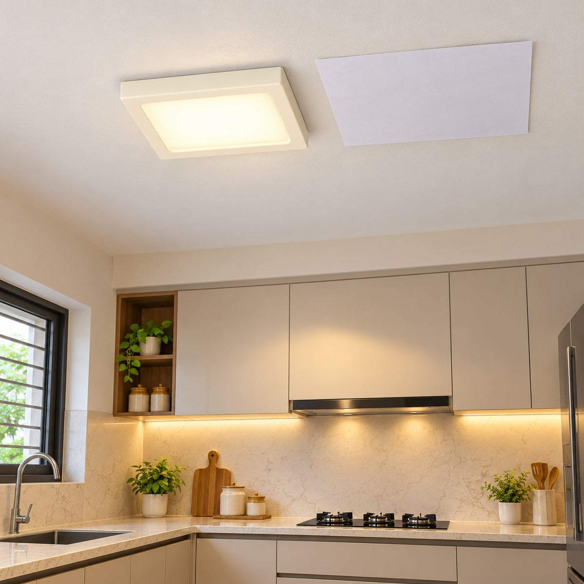 Slim And Surface LED Panel Lights – Surface - 6W E-Class Surface Panel Square, 30W 300mm Square Surface Panel, 12W S-Class Surface Square Panel