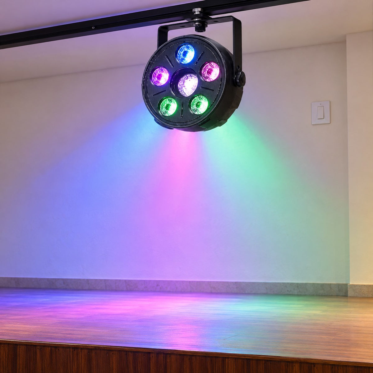 RGB LED Par Can Stage Lights - 5W 3In1 Mini Par Can