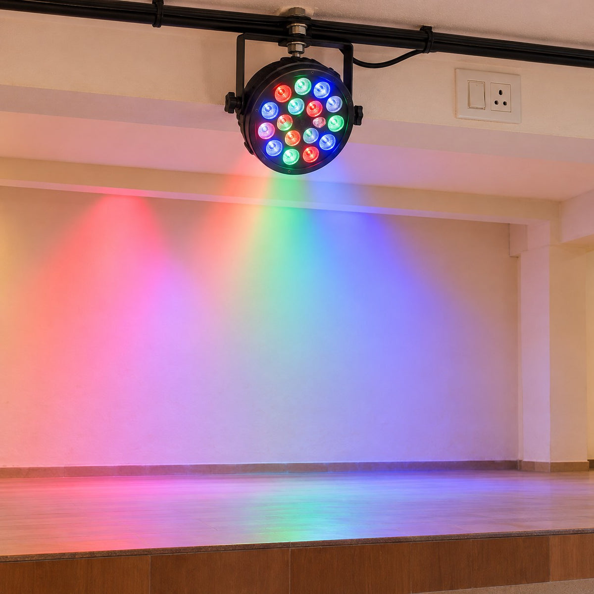 RGB LED Par Can Stage Lights - 8W 3In1 Mini Par Can